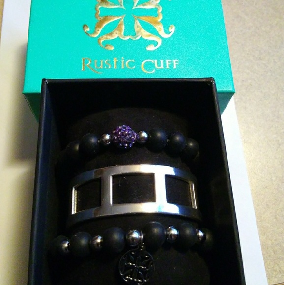 Rustic Cuff bracelet set, nwot - Picture 1 of 2